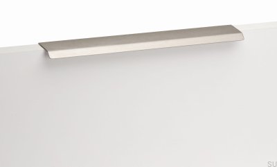 Curve 192 Aluminium Silver Poignée de meuble à bord brossé