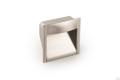Poignée de meuble encastrée Wave 32 Nickel Brossé