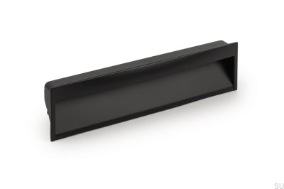 Poignée de meuble encastrée Wave 160 Métal Noir Mat