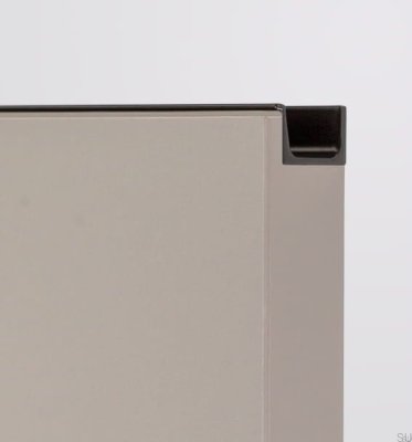 Poignée de meuble Edge Jey2 3000 Aluminium Noir Mat