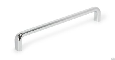 Poignée de meuble allongée Redo 128 Chrome poli