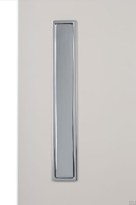 Poignée de meuble encastrée Clos 128 Chrome poli