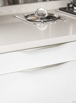 Poignée de meuble Edge Forma 0250 247 Aluminium Argent Brossé