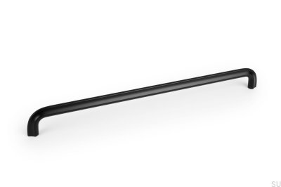 Poignée de meuble allongée Asi 320 Aluminium Noir Mat