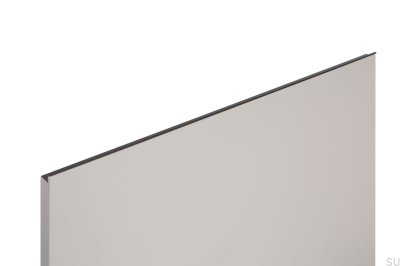 Poignée de meuble Grada 1197 aluminium bord noir