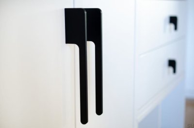 Poignée de meuble Soft Cut 200 Aluminium Noir