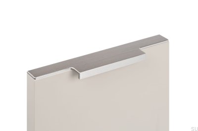 Poignée de meuble Edge Linear 197 Aluminium Argent