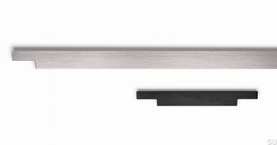 Poignée de meuble Edge Linear 297 Aluminium Argent