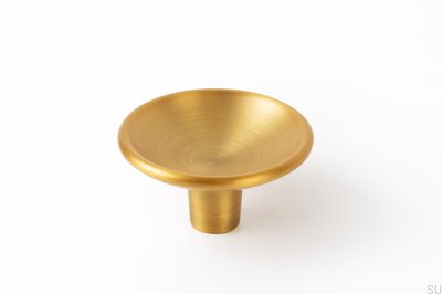 Bouton de meuble Disc 50 Or Brossé Cava