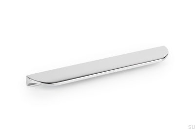 Poignée de meuble allongée Nick 160 Chrome poli