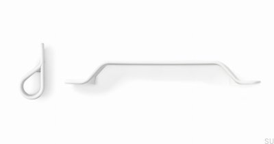 Bouton de meuble Belt Metal Blanc Mat
