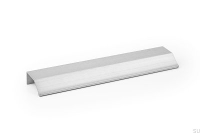 Poignée de meuble Wing 256 Aluminium Silver Brushed edge