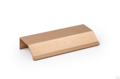 Poignée de meuble Edge Wing 64 Aluminium Or Brossé Cava