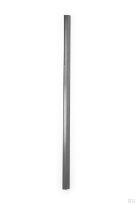 Poignée de meuble Wing 1120 Aluminium Black Brushed edge