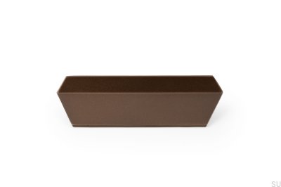 Poignée de meuble oblongue Plie 64, marron métallisé