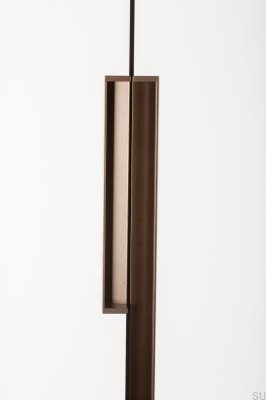 Poignée de meuble encastrée Hexxa 1100 Aluminium Marron