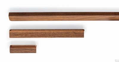 Poignée de meuble allongée Flapp 160 Bois Noyer