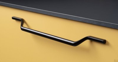 Poignée de meuble oblongue Valley 256 Métal Noir Mat