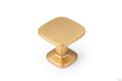 Bouton de meuble Quart Big Gold, cava brossé
