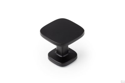 Bouton de meuble Quart Mini Métal Noir Mat