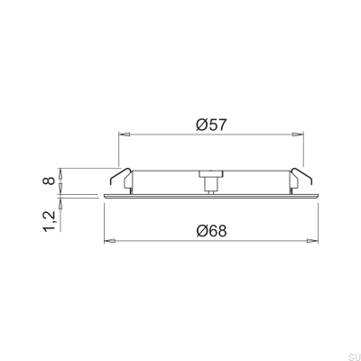 Spot LED Atom 3000K 24V/3W Blanc