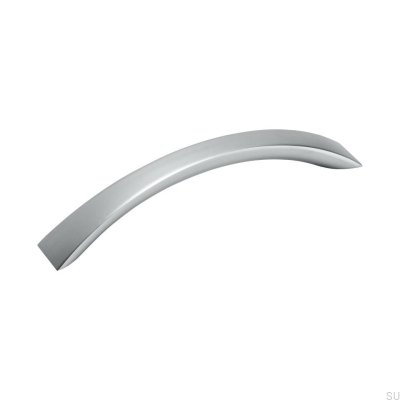 Poignée de meuble oblong 21213 128 Argent Brossé (aspect aluminium)