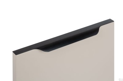 Poignée de meuble Vector edge 0434 397 Aluminium Noir Brossé