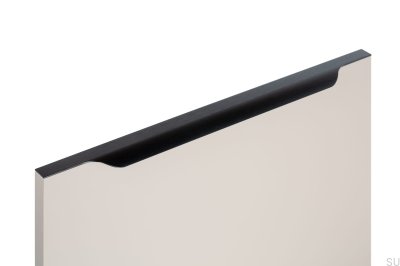 Poignée de meuble Vector edge 0434 497 Aluminium Noir Brossé