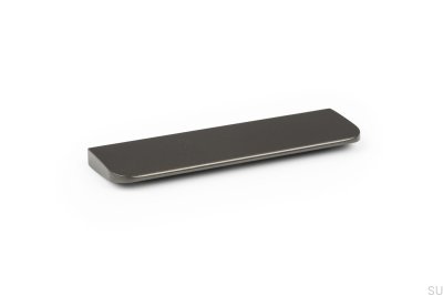 Poignée de meuble oblongue Peak 64 Aluminium Gris Métallisé