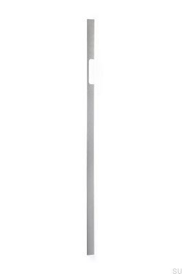 Poignée de meuble allongée Peak 1120 Aluminium Argent Brossé (asymétrique)