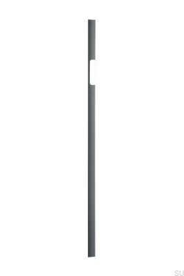 Poignée de meuble allongée Peak 1120 Aluminium Gris Métallisé (asymétrique)