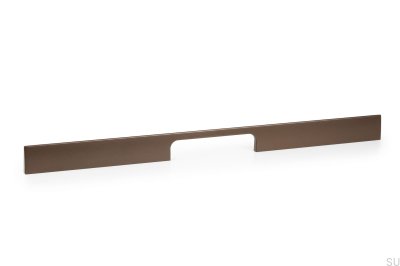 Poignée de meuble allongée Peak 768 Aluminium Marron Métallisé