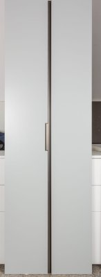 Poignée de meuble encastrée Hexxa 3000 Aluminium Blanc Mat