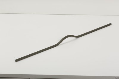 Brave 1120 Poignée de meuble allongée en aluminium gris métallisé