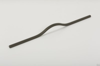 Poignée de meuble allongée Brave 320 Aluminium Gris métallisé