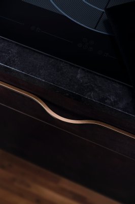 Poignée de meuble allongée Brave 320 Aluminium Marron Métallisé