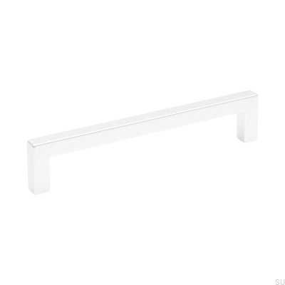 Poignée de meuble allongée 0143 128 Métal Blanc
