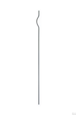 Poignée de meuble allongée Brave 992 Aluminium Gris Métallisé (asymétrique)