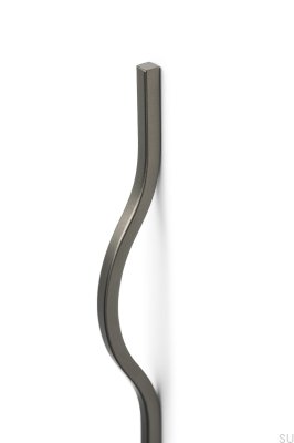 Poignée de meuble allongée Brave 992 Aluminium Gris Métallisé (asymétrique)