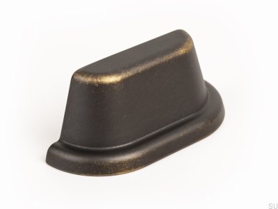 Poignée de meuble coquillage bronze antique Land 64