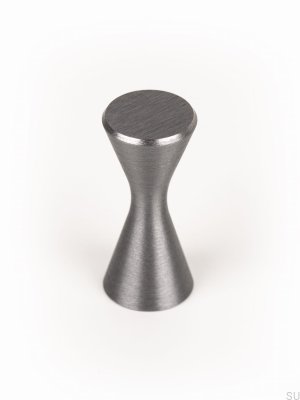 Bouton de meuble Diabolo Aluminium Gris Brossé