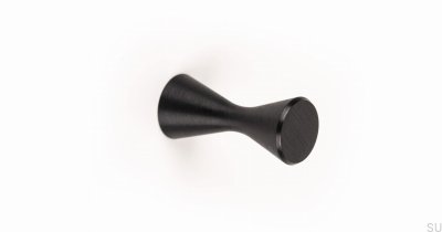 Support mural Diabolo Aluminium Noir Brossé Eco