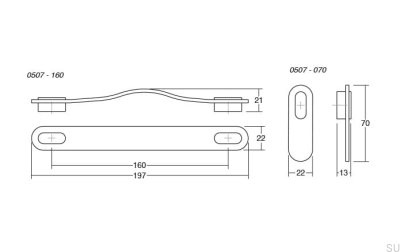Bouton de meuble oblong en cuir noir et noir