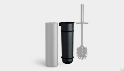 Récipient intérieur pour brosse WC 7126 Noir