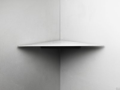 Etagère d'angle salle de bain 7210 Acier brossé