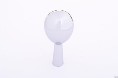 Support mural Drop 40 en acier poli argenté