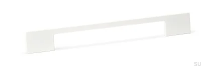 Poignée de meuble allongée Dino 160/192 Métal Blanc Mat