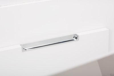 Poignée de meuble encastrée Hide 90 Chrome poli
