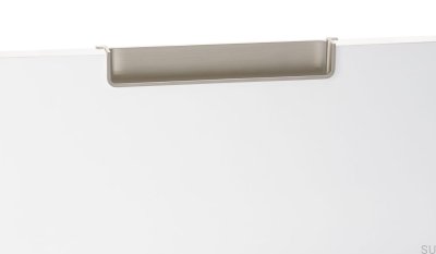 Poignée de meuble encastrée Nest 206, nickel brossé