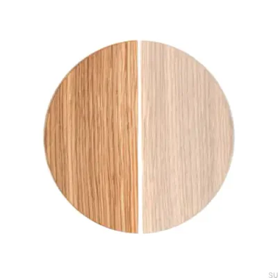 Poignée de meuble Basic Semicirculaire 40 Bois Chêne - Incolore Semi-mat